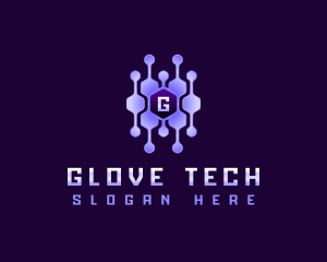 Tech Connection Hexagon logo design