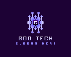 Tech Connection Hexagon logo design