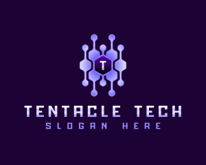 Tech Connection Hexagon logo design