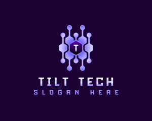 Tech Connection Hexagon logo design