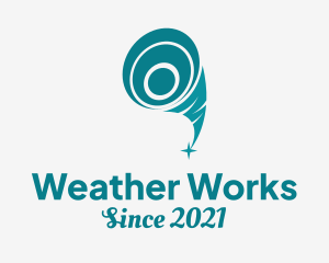 Meteorology - Hurricane Twister Storm logo design