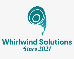 Whirlwind - Hurricane Twister Storm logo design