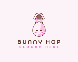 Cute Bunny Rabbit logo design