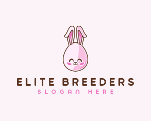 Cute Bunny Rabbit logo design