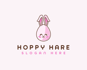 Cute Bunny Rabbit logo design