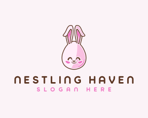Hatchery - Cute Bunny Rabbit logo design