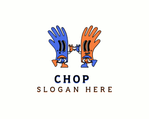 Cleaning Gloves Sanitation Logo