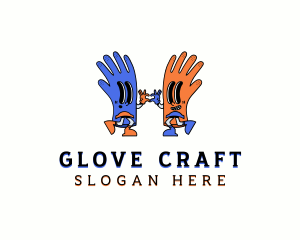 Gloves - Cleaning Gloves Sanitation logo design