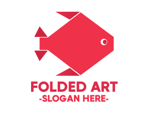 Origami - Origami Red Fish logo design