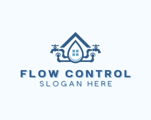 Valve - Home Plumbing Faucet logo design