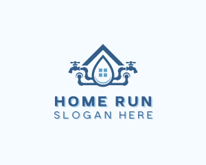 Home Plumbing Faucet logo design