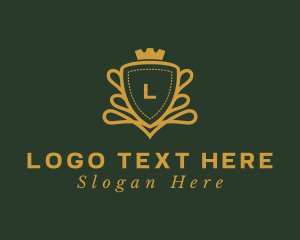 Gold - Crown Shield Boutique logo design