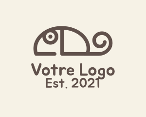 Hamster - Gray Mouse Outline logo design