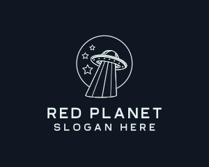 Ufo Alien Spaceship logo design