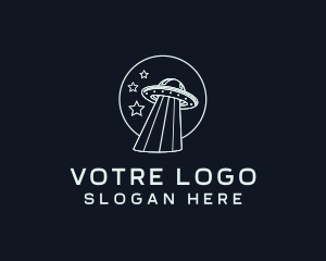 Fiction - Ufo Alien Spaceship logo design