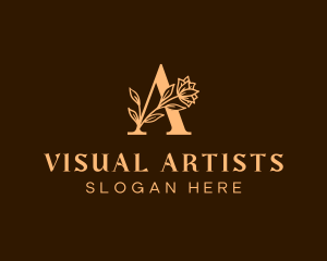 Floral Luxury Letter A Logo