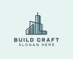 Building Tower Construction logo design