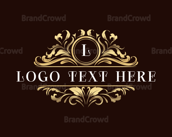 Elegant Floral Shield Logo