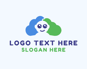 Pediatric - Baby Child Cloud logo design