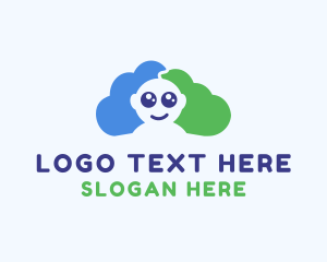 Slumber - Baby Child Cloud logo design