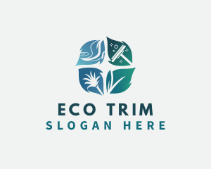 Eco Cleaning Housekeeping logo design