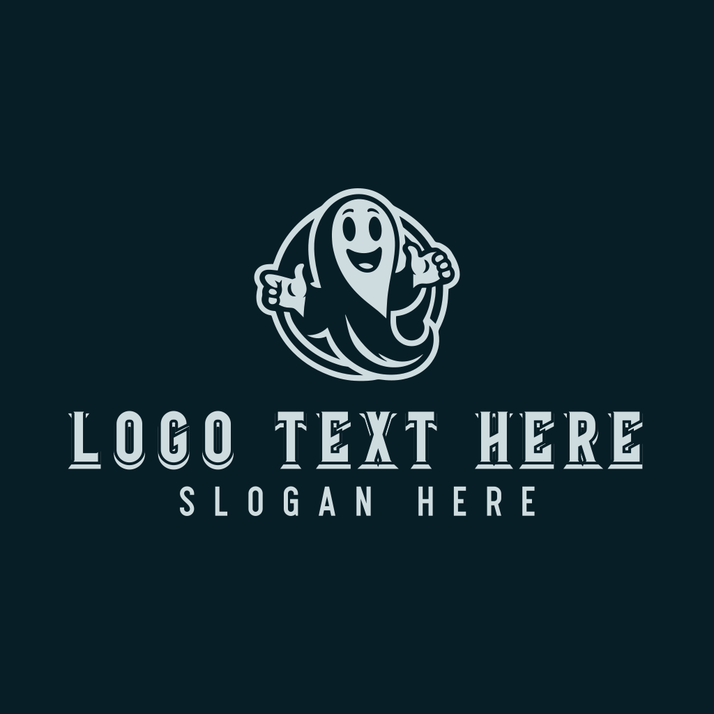 Ghost Spirit Cartoon Logo | BrandCrowd Logo Maker