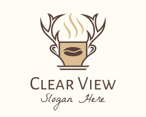 Deer Brewed Coffee logo design