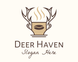 Deer Brewed Coffee logo design