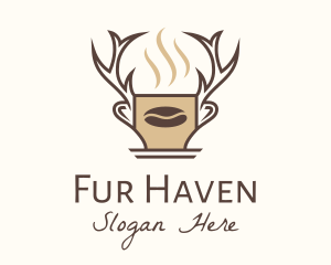 Deer Brewed Coffee logo design