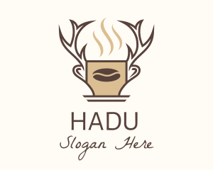 Deer Brewed Coffee logo design