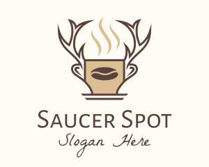 Saucer - Deer Brewed Coffee logo design