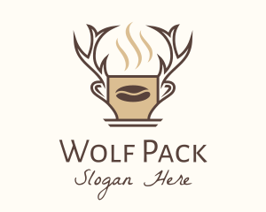 Deer Brewed Coffee logo design