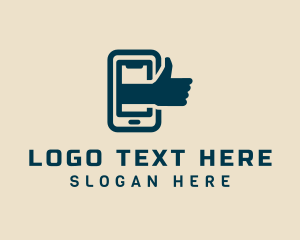 Vlogger - Thumbs Up Mobile Vlogger logo design