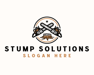 Stump - Chainsaw Stump Grinding logo design