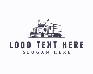 Haulage - Cargo Trading Truck logo design