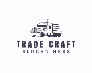 Trading - Cargo Trading Truck logo design
