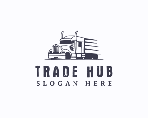 Trading - Cargo Trading Truck logo design