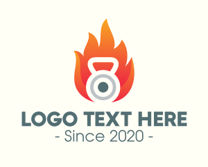 Fire - Fire Kettlebell Weights logo design