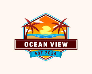 Beach Seaside Resort logo design