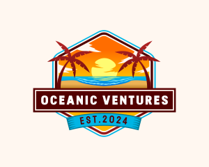 Beach Seaside Resort logo design