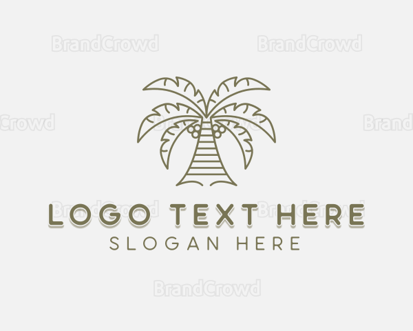 Coconut Tree Planting Logo