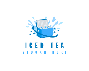 Ice Cooler Beverage logo design