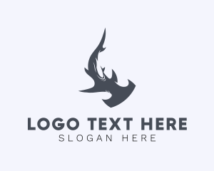 Marine Hammerhead Shark         logo design