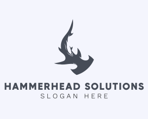 Marine Hammerhead Shark         logo design