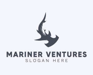 Marine Hammerhead Shark         logo design