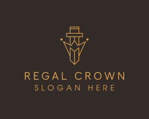 Crown Sword Royalty logo design