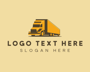 Freight - Logistics Truck Delivery logo design