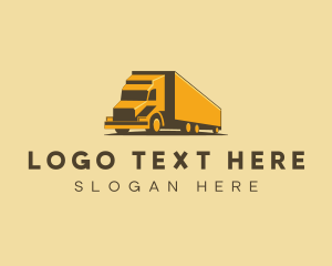 Logistics Truck Delivery Logo