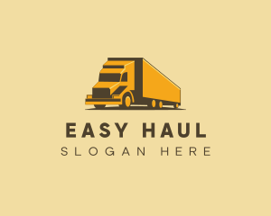 Logistics Truck Delivery logo design