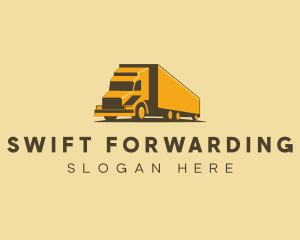 Logistics Truck Delivery logo design